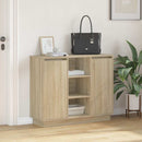 LED Sideboard Sonoma eg 90 x 32 x 75 cm Konstrueret træ