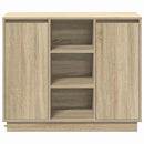 LED Sideboard Sonoma eg 90 x 32 x 75 cm Konstrueret træ