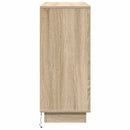 LED Sideboard Sonoma eg 90 x 32 x 75 cm Konstrueret træ