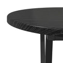 Sofabord Sort eg 80 x 40 x 40,5 cm Samlet træ og metal