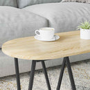 Sofabord Sonoma eg 80 x 40 x 40,5 cm Samlet træ og metal