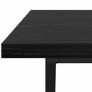 Sofabord Sort eg 100 x 50 x 40 cm Samlet træ og metal