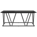 Sofabord Sort eg 100 x 50 x 40 cm Samlet træ og metal