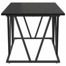 Sofabord Sort eg 100 x 50 x 40 cm Samlet træ og metal