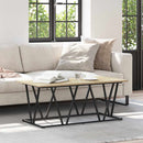 Sofabord Sonoma eg 100 x 50 x 40 cm Samlet træ og metal