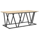 Sofabord Sonoma eg 100 x 50 x 40 cm Samlet træ og metal