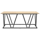 Sofabord Sonoma eg 100 x 50 x 40 cm Samlet træ og metal