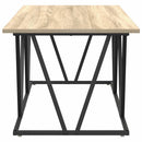 Sofabord Sonoma eg 100 x 50 x 40 cm Samlet træ og metal