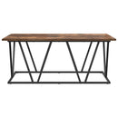 Sofabord Røget eg 100 x 50 x 40 cm Samlet træ og metal