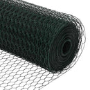 Hexagonal hegnsgrundfiks 10 x 0,6 m PVC-belagt stål Grøn Mesh