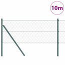 Hexagonal hegnsgrundfiks 10 x 0,6 m PVC-belagt stål Grøn Mesh