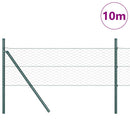 Hexagonal hegnsgrundfiks 10 x 0,8 m PVC-belagt stål Grøn Mesh