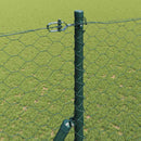 Hexagonal hegnsgrundfiks 10 x 1,5 m PVC-belagt stål Grøn Mesh