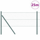 Hexagonal hegnsgrundfiks 25 x 0,6 m PVC-belagt stål Grøn Mesh