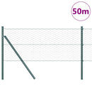 Hexagonal hegnsgrundfiks 50 x 0,6 m PVC-belagt stål Grøn Mesh