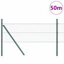 Hexagonal hegnsgrundfiks 50 x 0,8 m PVC-belagt stål Grøn Mesh