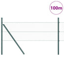 Hexagonal hegnsgrundfiks 100 x 0,5 m PVC-belagt stål Grøn Mesh