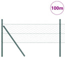 Hexagonal hegnsgrundfiks 100 x 0,5 m PVC-belagt stål Grøn Mesh