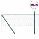Hexagonal hegnsgrundfiks 100 x 0,8 m PVC-belagt stål Grøn Mesh