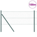 Hexagonal hegnsgrundfiks 100 x 0,8 m PVC-belagt stål Grøn Mesh