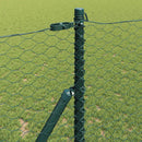 Hexagonal hegnsgrundfiks 100 x 1,2 m PVC-belagt stål Grøn Mesh