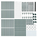 Hexagonal hegnsgrundfiks 100 x 1,5 m PVC-belagt stål Grøn Mesh