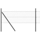 Hexagonal hegnsgrundfiks 10 x 0,4 m PVC-belagt stål Grå Mesh