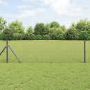 Hexagonal hegnsgrundfiks 10 x 0,6 m PVC-belagt stål Grå Mesh