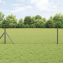 Hexagonal hegnsgrundfiks 10 x 0,6 m PVC-belagt stål Grå Mesh