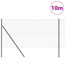 Hexagonal hegnsgrundfiks 10 x 1 m PVC-belagt stål Grå Mesh