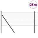Hexagonal hegnsgrundfiks 25 x 0,6 m PVC-belagt stål Grå Mesh
