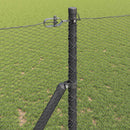 Hexagonal hegnsgrundfiks 25 x 1,2 m PVC-belagt stål Grå Mesh