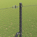 Hexagonal hegnsgrundfiks 25 x 1,5 m PVC-belagt stål Grå Mesh