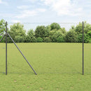Hexagonal hegnsgrundfiks 25 x 1,5 m PVC-belagt stål Grå Mesh