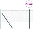 Hexagonal hegnsgrundfiks 50 x 0,6 m PVC-belagt stål Grå Mesh