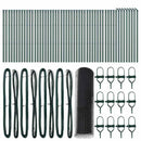 Hexagonal hegnsgrundfiks 100 x 0,6 m PVC-belagt stål Grå Mesh