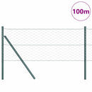 Hexagonal hegnsgrundfiks 100 x 0,6 m PVC-belagt stål Grå Mesh