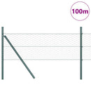 Hexagonal hegnsgrundfiks 100 x 0,8 m PVC-belagt stål Grå Mesh
