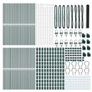 Hexagonal hegnsgrundfiks 100 x 1,2 m PVC-belagt stål Grå Mesh