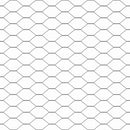 Hexagonal hegnsgrundfiks 100 x 1,4 m PVC-belagt stål Grå Mesh