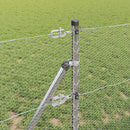 Hexagonal hegnsgrundfiks 10 x 0,6 m Galvaniseret stål Sølv Mesh