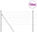 Hexagonal hegnsgrundfiks 10 x 0,6 m Galvaniseret stål Sølv Mesh