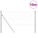 Hexagonal hegnsgrundfiks 10 x 0,6 m Galvaniseret stål Sølv Mesh