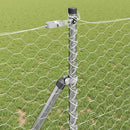 Hexagonal hegnsgrundfiks 10 x 1,4 m Galvaniseret stål Sølv Mesh