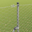 Hexagonal hegnsgrundfiks 10 x 1,5 m Galvaniseret stål Sølv Mesh
