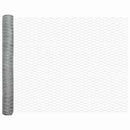 Hexagonal hegnsgrundfiks 25 x 1,2 m Galvaniseret stål Sølv Mesh