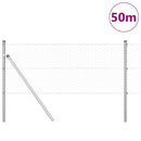 Hexagonal hegnsgrundfiks 50 x 0,6 m Galvaniseret stål Sølv Mesh