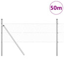 Hexagonal hegnsgrundfiks 50 x 0,8 m Galvaniseret stål Sølv Mesh