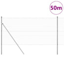 Hexagonal hegnsgrundfiks 50 x 1,4 m Galvaniseret stål Sølv Mesh