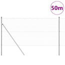 Hexagonal hegnsgrundfiks 50 x 1,4 m Galvaniseret stål Sølv Mesh